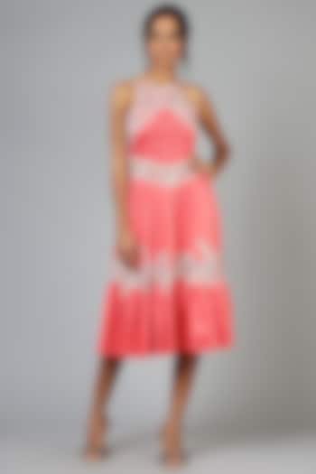 Coral Lace Vacation Dress by Geisha Designs at Pernia's Pop Up Shop