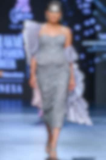 Grey Nylon Co-Ord Set by Geisha Designs at Pernia's Pop Up Shop