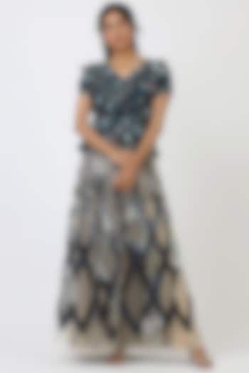 Blue Viscose Top by Geisha Designs at Pernia's Pop Up Shop