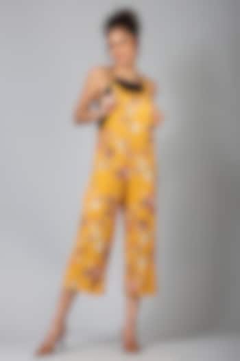 Yellow Floral Jumpsuit by Geisha Designs