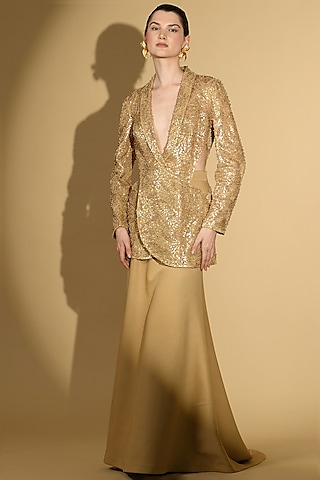 Shop Gold Sequins Embroidered Shrug for Women Online from India's Luxury  Designers 2026