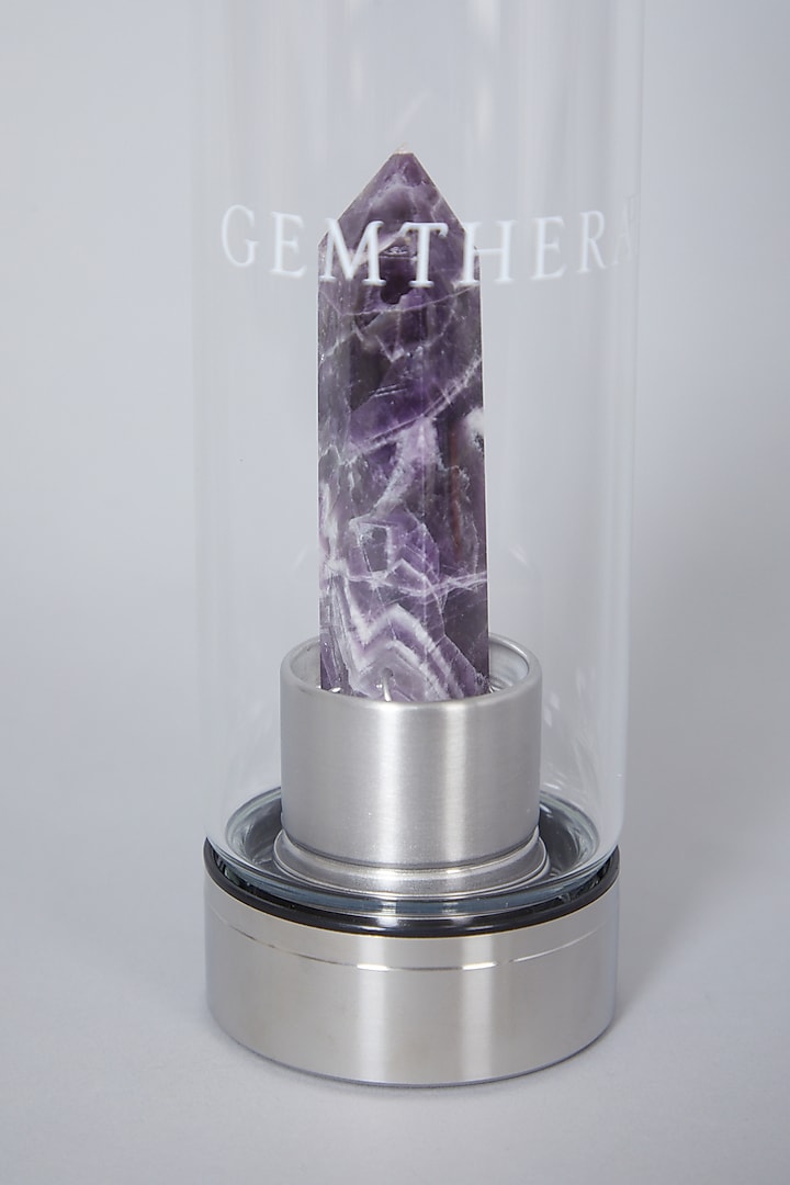Purple Amethyst Crystal Water Bottle by Gemtherapy at Pernia's Pop Up Shop