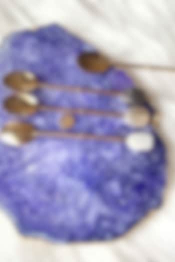 Multi-Colored Moonstone Dessert Spoon Set by Gemtherapy