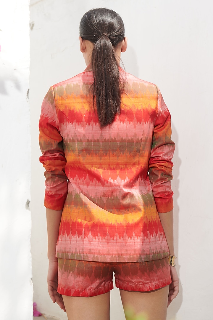 Red Printed Co-Ord Set by Gg by asha gautam at Pernia's Pop Up Shop