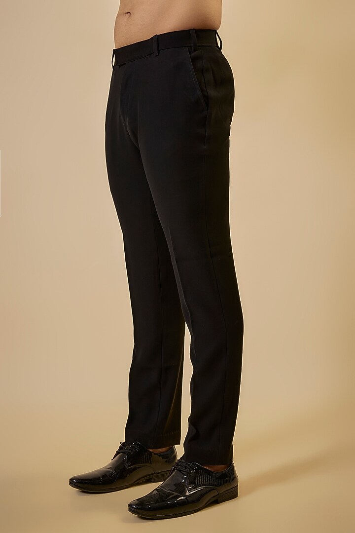 Black Suiting Tuxedo Set by GAURANG GALIYA at Pernia's Pop Up Shop