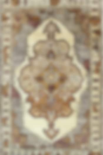 Brown Jute Hand-Knotted Carpet by Ghar Ghar