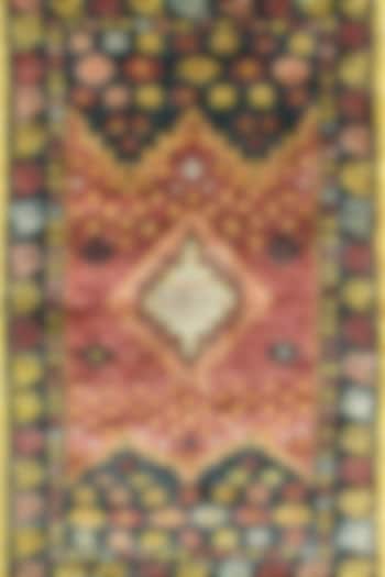 Multi-Colored Jute Hand-Knotted Carpet by Ghar Ghar