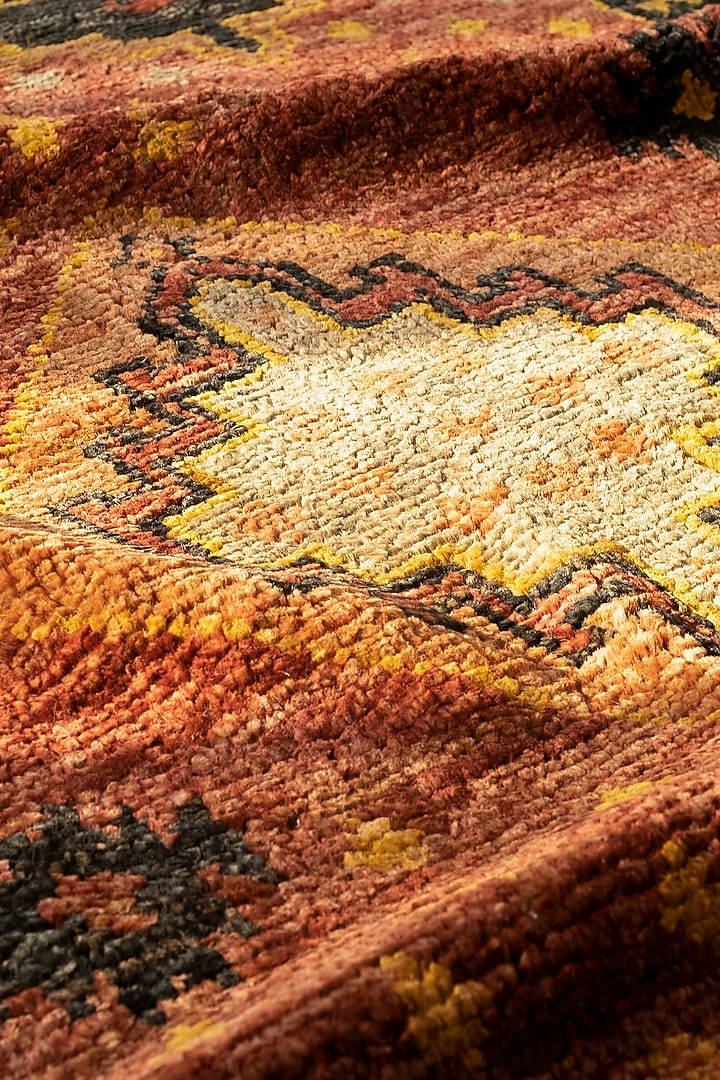 Multi-Colored Jute Hand-Knotted Carpet by Ghar Ghar at Pernia's Pop Up Shop