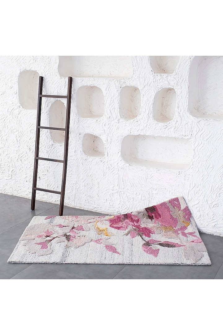 Multi-Colored Floral Rug by Ghar Ghar at Pernia's Pop Up Shop