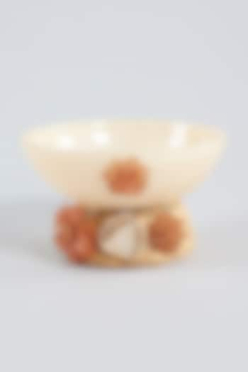 Peach Bamboo & Polyresin Bowl by Gifted at Pernia's Pop Up Shop