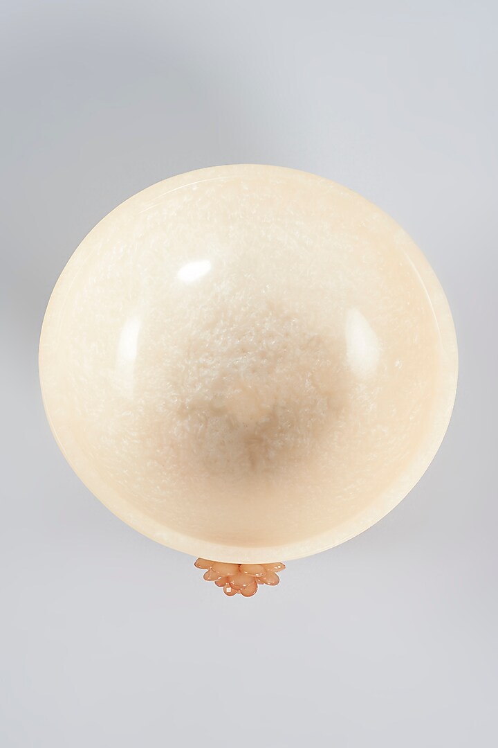 Peach Bamboo & Polyresin Bowl by Gifted at Pernia's Pop Up Shop