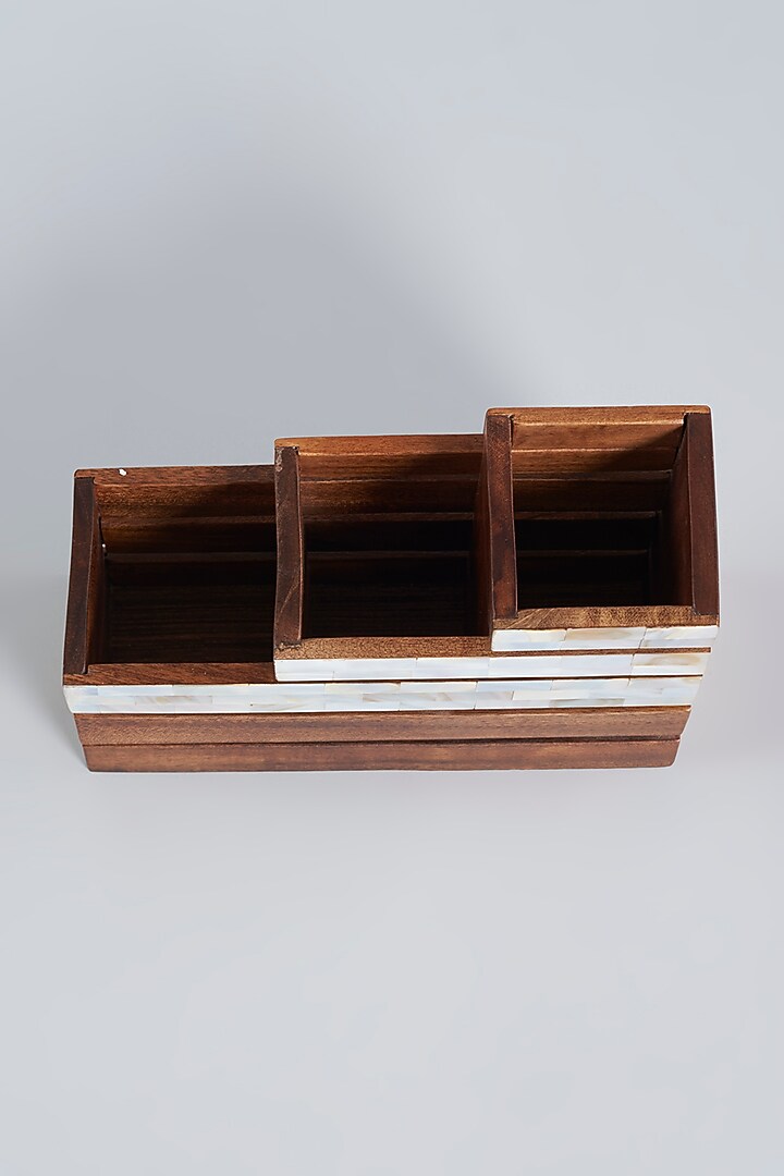 Peach Mother Of Pearl Cutlery Holder by Gifted at Pernia's Pop Up Shop