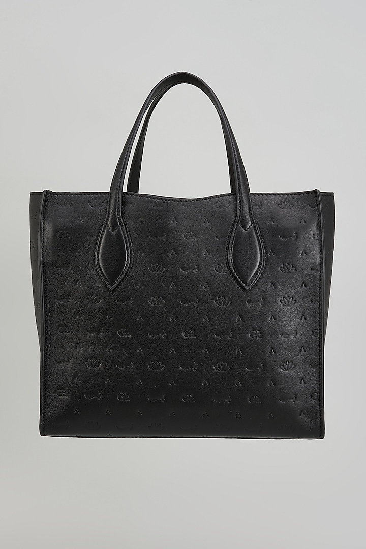 Black Leather Bag by GLA Accessories at Pernia's Pop Up Shop