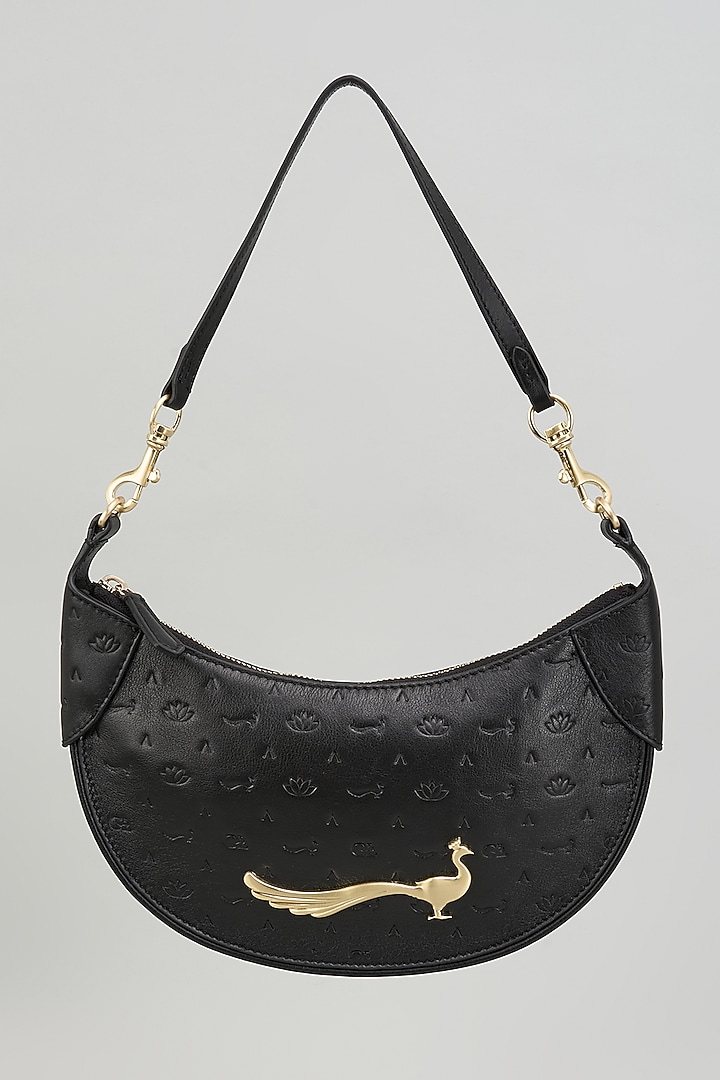 Black Leather Bag by GLA Accessories at Pernia's Pop Up Shop