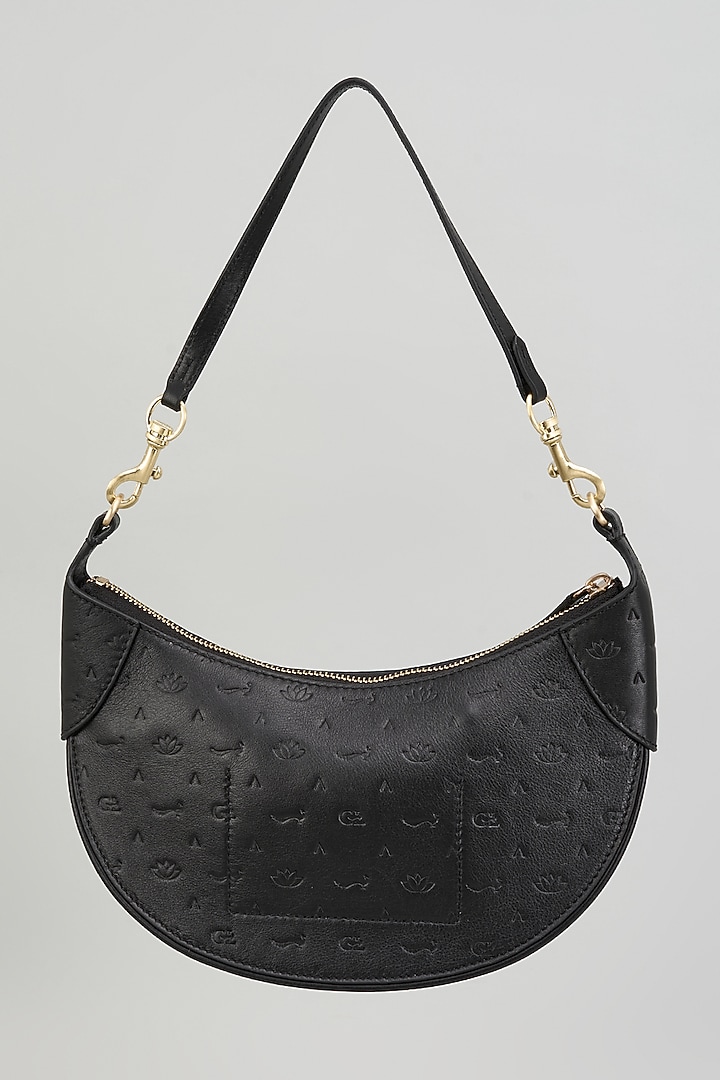 Black Leather Bag by GLA Accessories at Pernia's Pop Up Shop