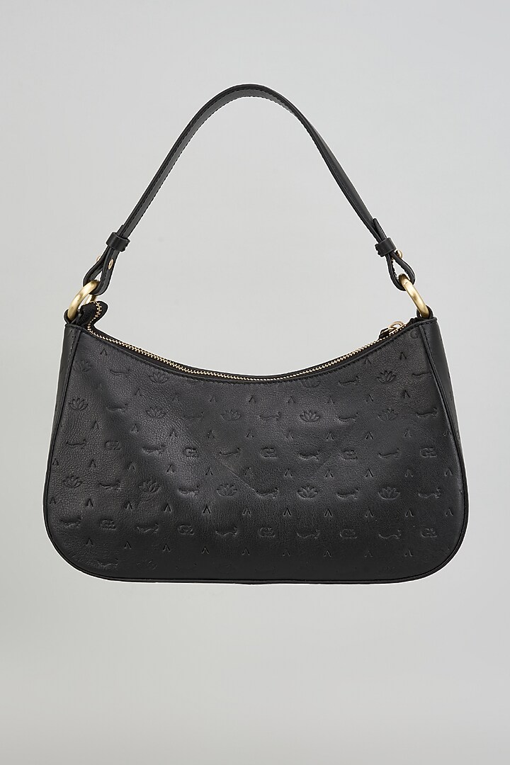 Black Leather Bag by GLA Accessories at Pernia's Pop Up Shop