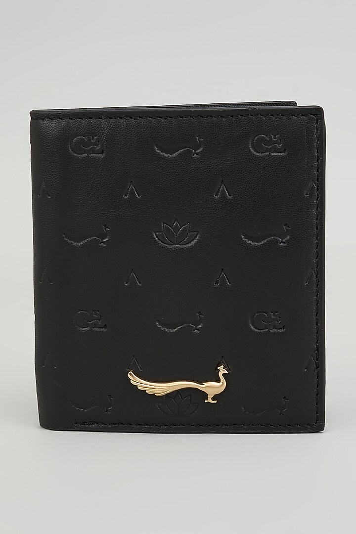 Black Leather Wallet by GLA Accessories at Pernia's Pop Up Shop
