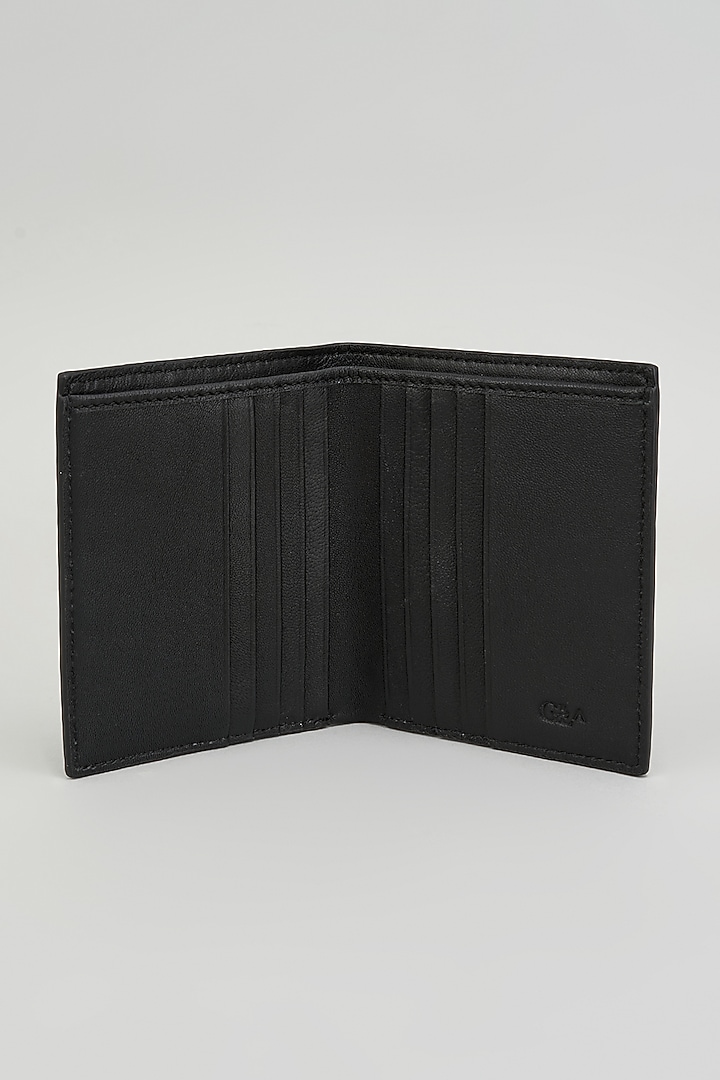 Black Leather Wallet by GLA Accessories at Pernia's Pop Up Shop
