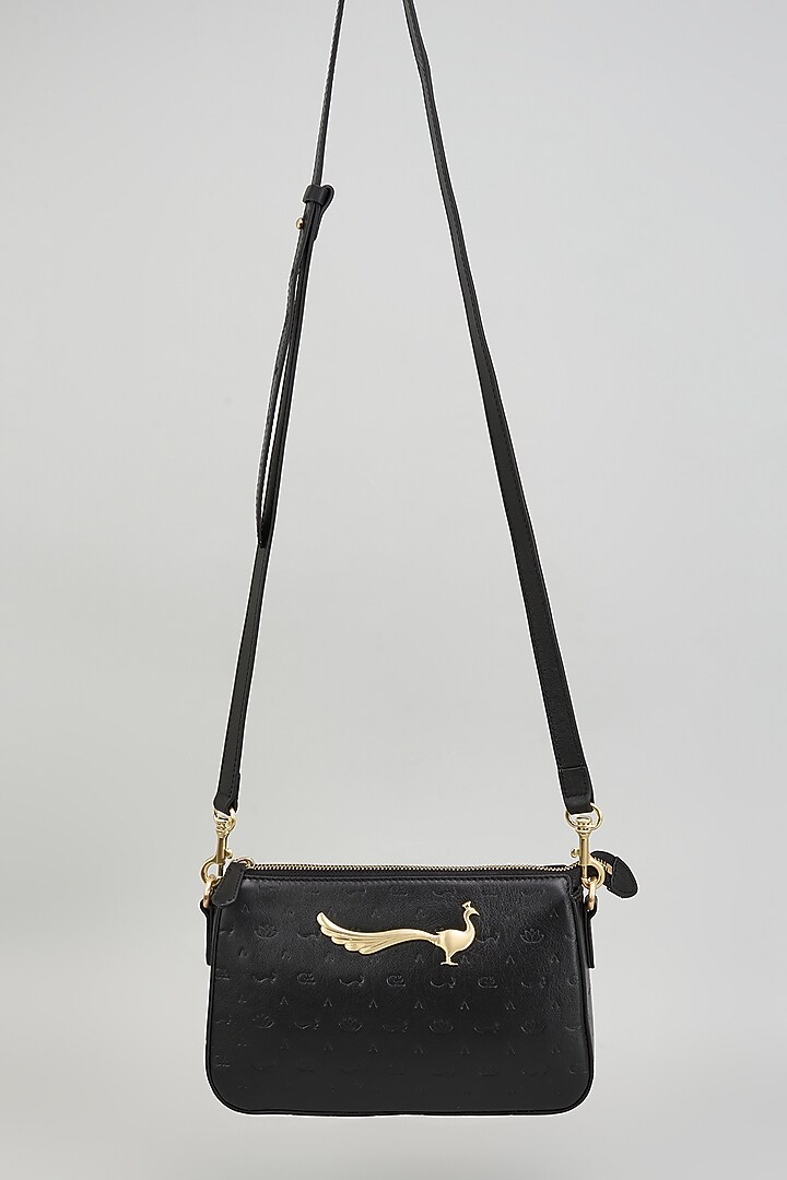 Black Leather Bag by GLA Accessories at Pernia's Pop Up Shop