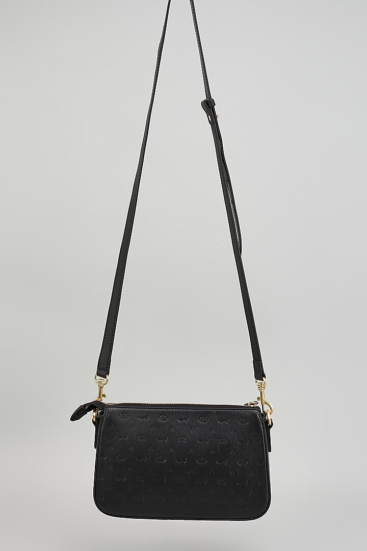 Black Leather Bag by GLA Accessories at Pernia's Pop Up Shop