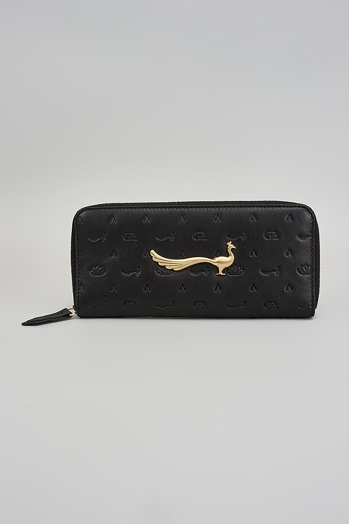 Black Leather Wallet by GLA Accessories at Pernia's Pop Up Shop