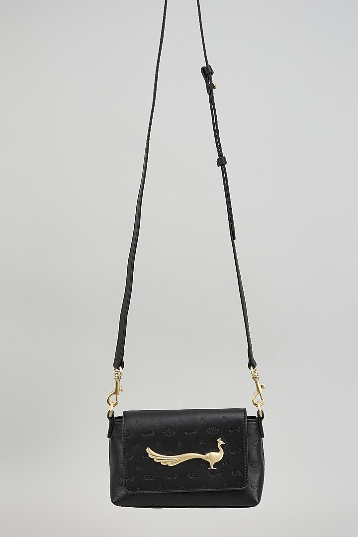 Black Leather Bag by GLA Accessories at Pernia's Pop Up Shop