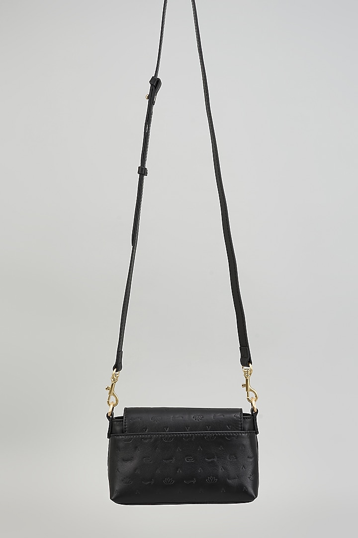 Black Leather Bag by GLA Accessories at Pernia's Pop Up Shop