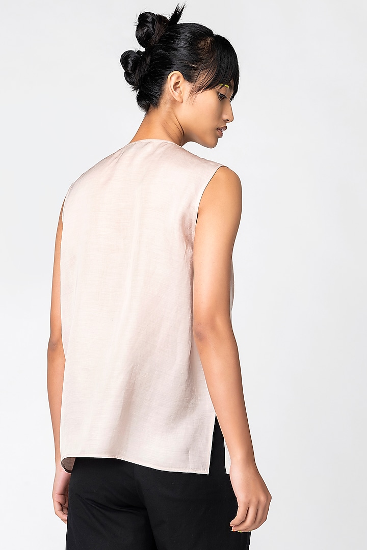 Goan Sand Embroidered Top by Genes Lecoanet Hemant at Pernia's Pop Up Shop