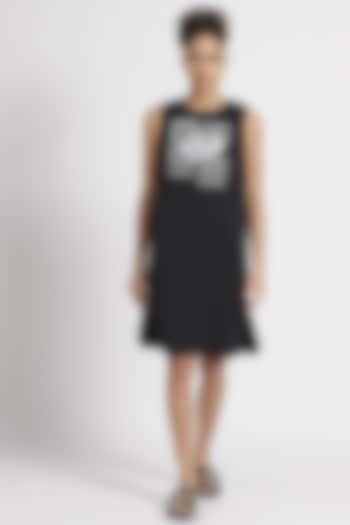 Black Cortina Dress by Genes Lecoanet Hemant at Pernia's Pop Up Shop