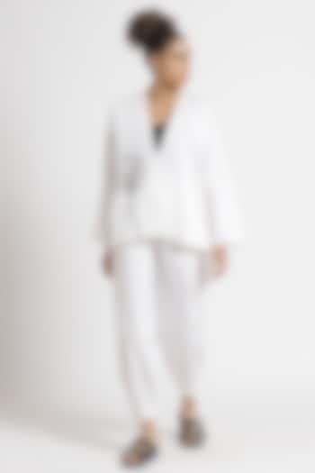 White Kimono Shirt by Genes Lecoanet Hemant