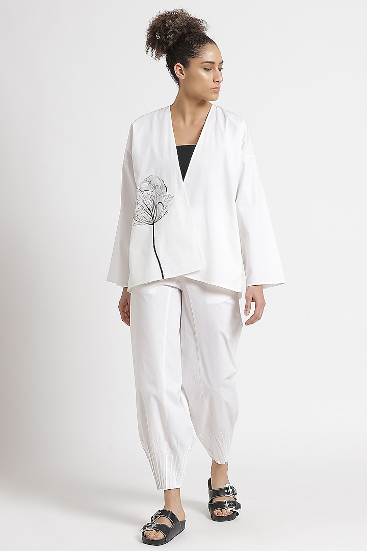 White Kimono Shirt by Genes Lecoanet Hemant