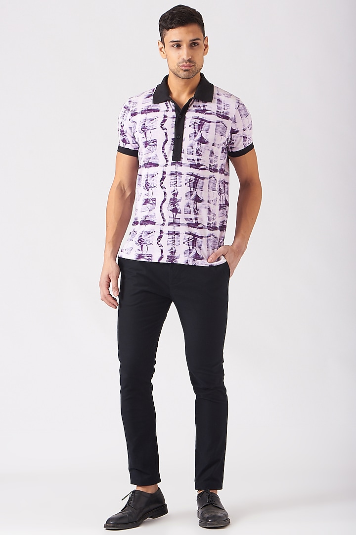 Mauve Knit T-Shirt by Genes Lecoanet Hemant Men