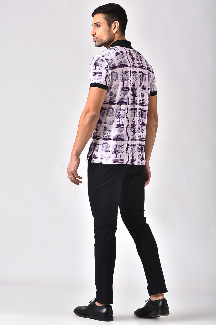 Mauve Knit T-Shirt by Genes Lecoanet Hemant Men at Pernia's Pop Up Shop
