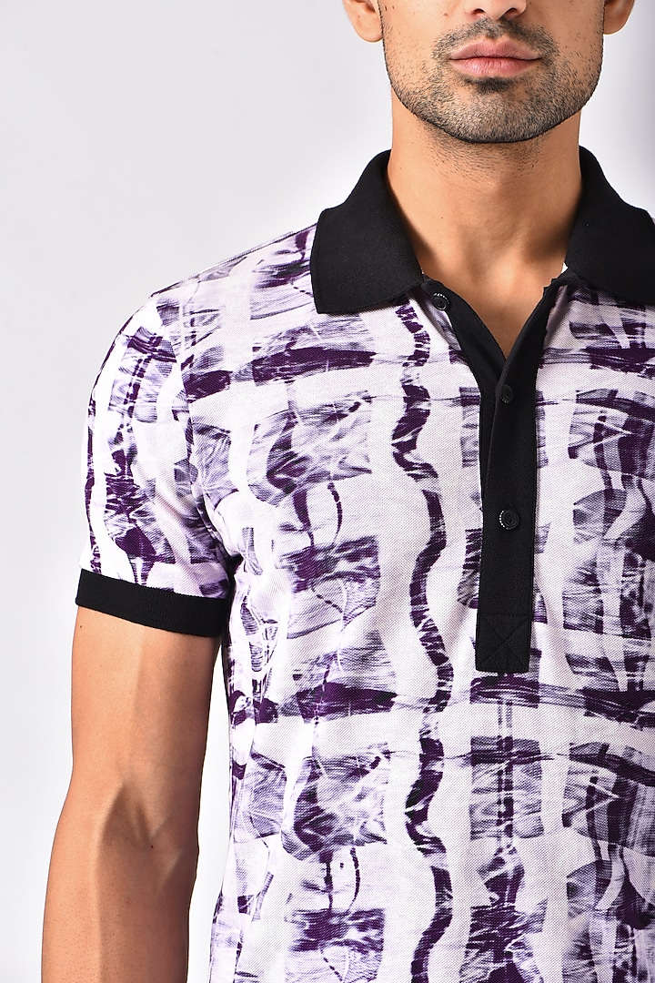 Mauve Knit T-Shirt by Genes Lecoanet Hemant Men at Pernia's Pop Up Shop