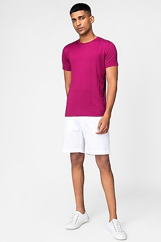 Orchid Cotton T-Shirt by Genes Lecoanet Hemant Men
