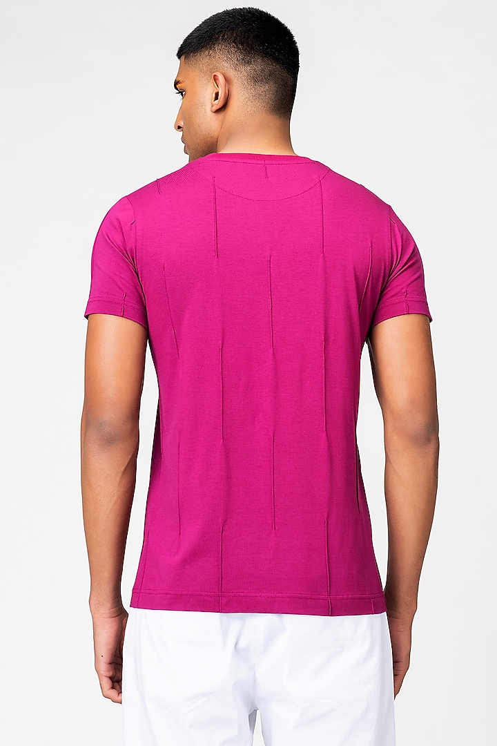 Orchid Cotton T-Shirt by Genes Lecoanet Hemant Men at Pernia's Pop Up Shop