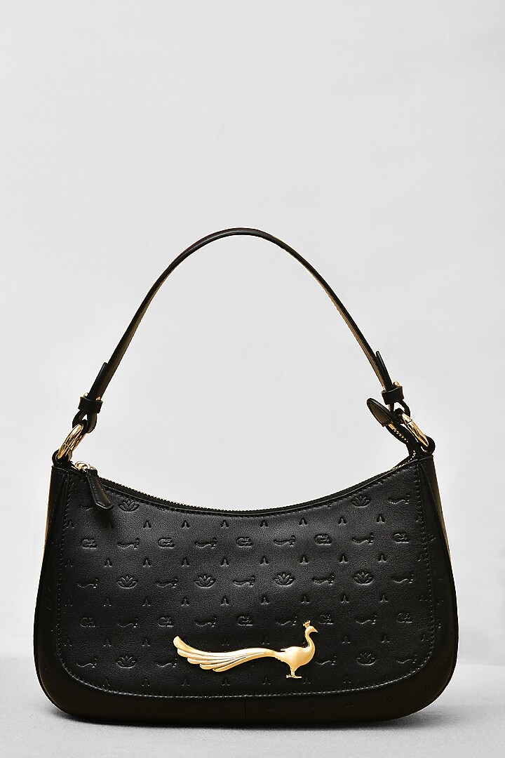 Black Leather Bag by GLA Accessories at Pernia's Pop Up Shop