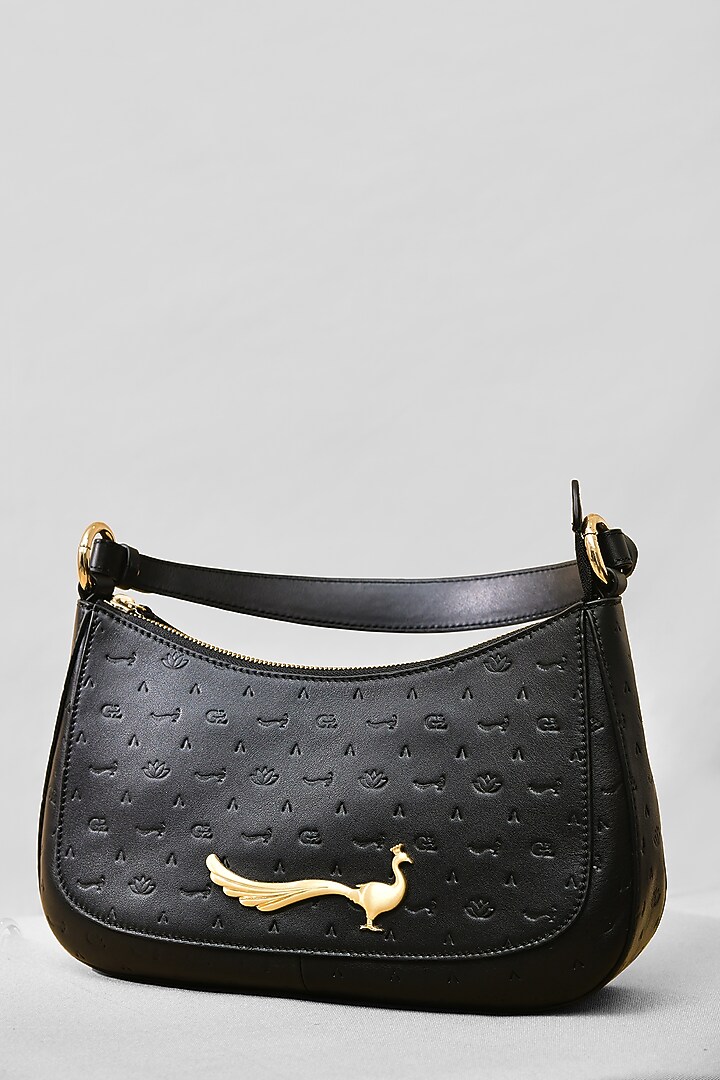 Black Leather Bag by GLA Accessories at Pernia's Pop Up Shop