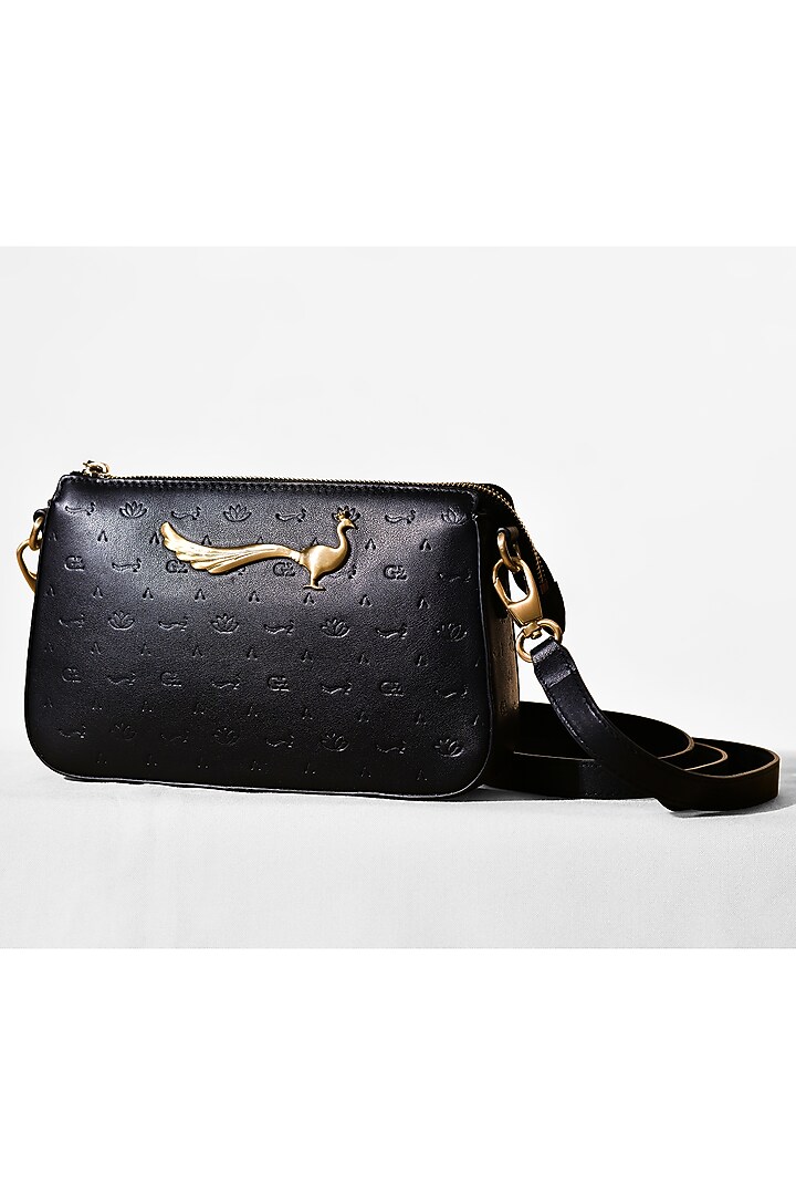 Black Leather Bag by GLA Accessories at Pernia's Pop Up Shop