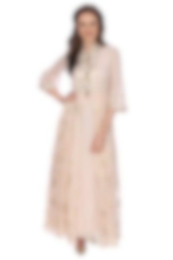 Cream Printed Tunic by Sounia Gohil at Pernia's Pop Up Shop