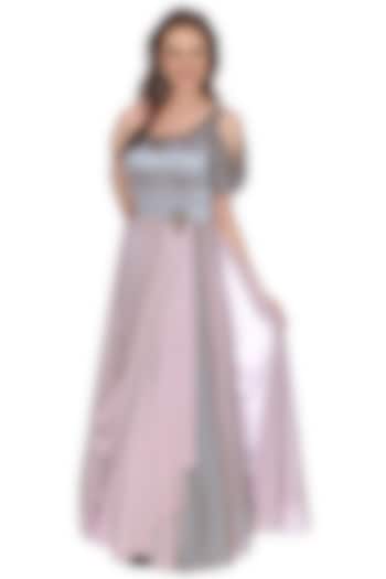 Mauve Indian Gown by Sounia Gohil