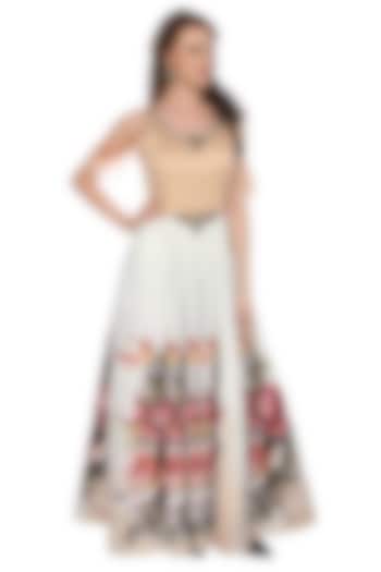 White Indian Party Wear Gown by Sounia Gohil at Pernia's Pop Up Shop