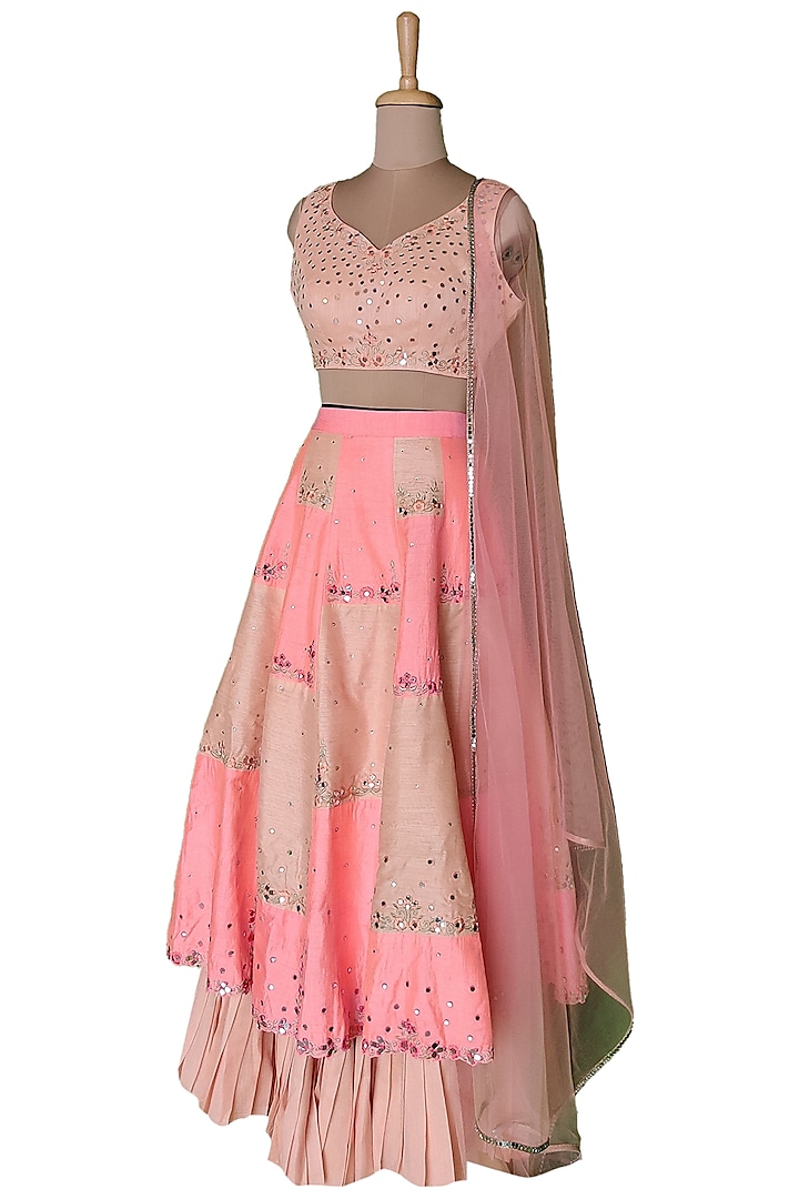 Pink Lehenga Set by Sounia Gohil