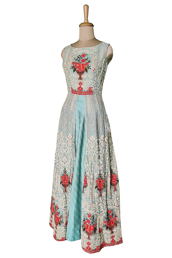 Powder Blue Gown by Sounia Gohil at Pernia's Pop Up Shop