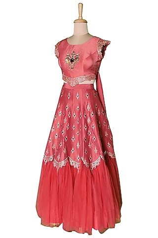 Red Lehenga Set by Sounia Gohil