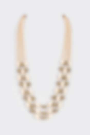 Gold Shell Pearl Layered Handcrafted Mala by Gehna Shop Men