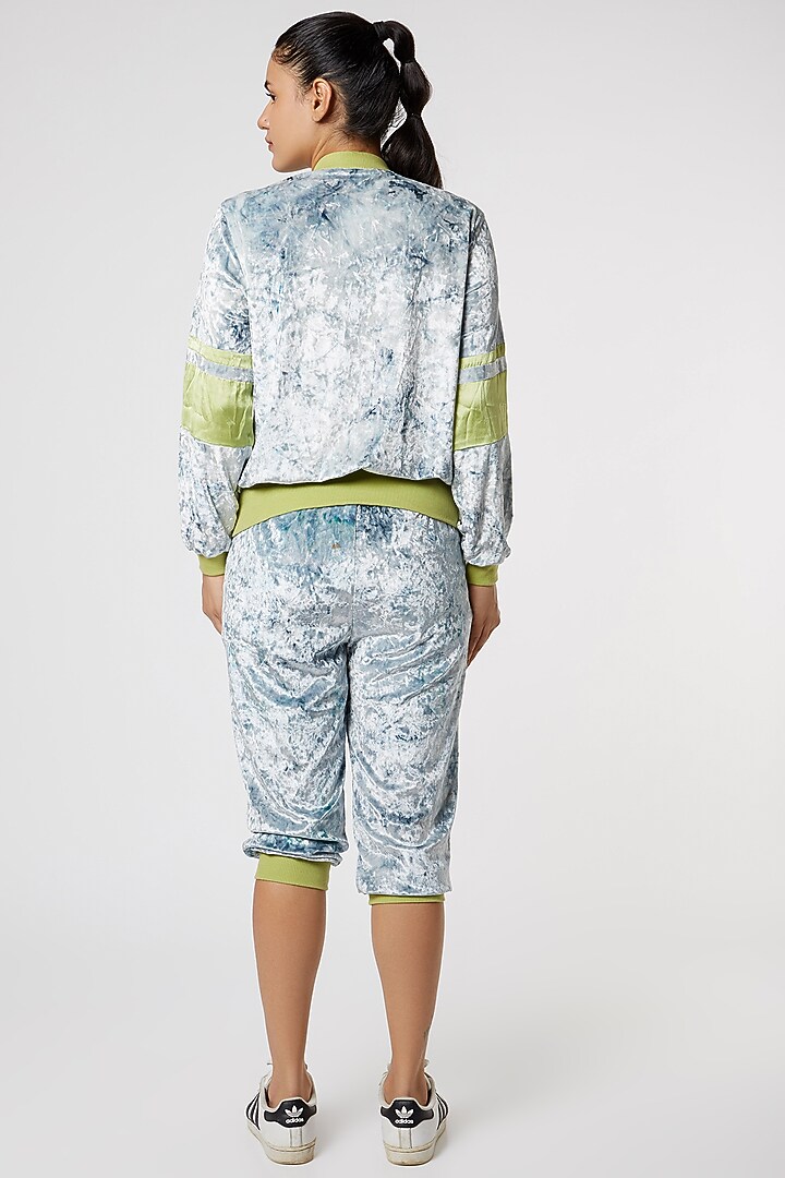 Lime & Grey Tracksuit by Gunu Sahni at Pernia's Pop Up Shop