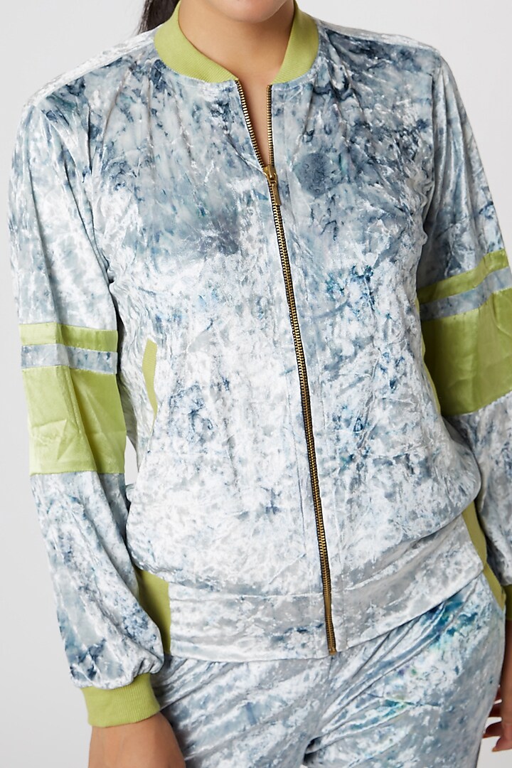 Lime & Grey Tracksuit by Gunu Sahni at Pernia's Pop Up Shop