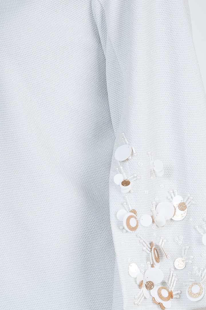 Ivory Embellished Top by Gunu Sahni at Pernia's Pop Up Shop