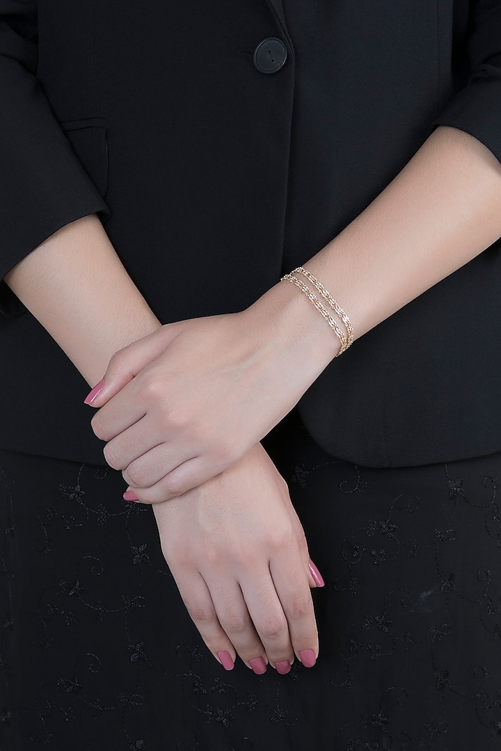14Kt Gold Diamond Flexible Bracelet by Golden Gazelle Fine Jewellery at Pernia's Pop Up Shop